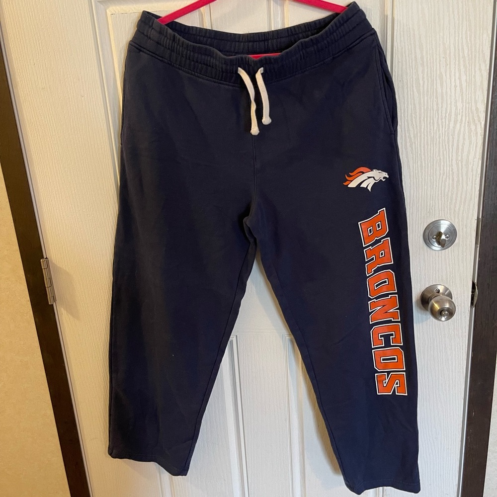NFL Denver Broncos Sweatpants with drawstring waist size M